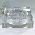 Made in China superior quality clear round crystal glass cigar ashtray for office